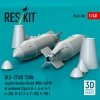 RESKIT RS48-0580 BLU-27A/B 750lb napalm bombs finned (MXU-469/B) or unfinned (2pcs) (A-1, A-4, A-7, A-26K, B-57, F-4, F-100, F-105 ) (3D Printed) (1/48)